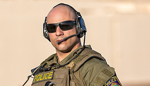 ESS - Credence Schwarz Rahmen Gespiegelt Blau Brillenglas - EE9015-08